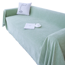 Žinylkový potah na pohovku s elegantnými třásňami 180 x 260 cm s textúrou rybej kosti ochranný prehoz na sedačku do obývacej izby 6