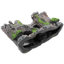 Živicový hrad 17 x 6 x 13 cm Dekorácia do akvária Realistická ozdoba pre ryby Akvarijné príslušenstvo Ozdobný hrad z živica 5