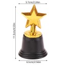 Zlatá Trofej Hvězda 11,5 cm s Čiernym Podstavcom 6,5 cm Plast pre Súťaže Detské Turnaje Tábory Darčeky Party a Športové Ocenenia 2