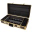 Zlatý hliníkový kufr na kadeřnické potřeby Cestovní kufr na stylingové nástroje pro kadeřníky Voděodolný kufr na zámek s kódem 56 x 33 x 11 cm 3