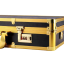 Zlatý hliníkový kufr na kadeřnické potřeby Cestovní kufr na stylingové nástroje pro kadeřníky Voděodolný kufr na zámek s kódem 56 x 33 x 11 cm 4