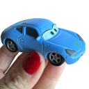 Zliatinové autíčko 1:55 Disney Pixar Autá 3 Sally Carrera Kovový model hračky pre deti Detailné spracovanie inšpirované filmovou postavou 2