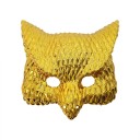 Złota maska zwierzęca kot plastikowy ochraniacz twarzy z regulowanymi gumkami kostium Halloween cosplay bal maskowy 1