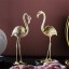 Złota ozdoba flamingo 3