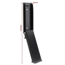 Zócalo de seguridad para puertas 26,5 x 1,6 cm Zócalo de acero inoxidable Bloqueo metálico de puertas y portones Seguridad contra intrusiones 2