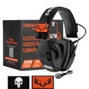 Zohan lövöldözős zajszűrő fejhallgató mikrofonnal Tactical összecsukható fülvédő, állítható méretű 3,5 mm-es jack kivehető foltok Koponya szarvas 2