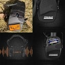 Zohan Shooting Noise-Cancelling Headphones with Microphone Tactical Folding Ear Protection Adjustable Size 3.5mm Jack Removable Patches Skull Deer 4