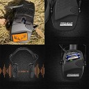 Zohan Shooting Noise Cancelling Hörlurar med mikrofon Taktiskt hopfällbart hörselskydd Justerbar storlek 3,5 mm jack Avtagbara lappar Skull Hjorthorn 4