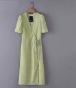 Zomer midi-jurk met stippen 7