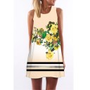 Zomerjurk met print voor dames A740 21