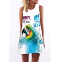 Zomerjurk met print voor dames A740 11
