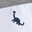 Zomerkinderoverall met korte mouwen Blauw-witte overall met een dinosaurus Overall van T-shirt en korte broek Comfortabele feestoverall 6