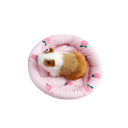 Zomerse roze koelbed voor hamsters Cirkelvormig bed voor in de kooi Diameter 21 cm Binnenopening 14 cm Koelmat voor knaagdieren 2