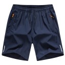Zomersportshorts voor heren voor training, ademende shorts met elastische taille en zakken, comfortabele fitnessshorts voor de zomer 2