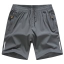 Zomersportshorts voor heren voor training, ademende shorts met elastische taille en zakken, comfortabele fitnessshorts voor de zomer 3