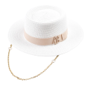 Zomerstrohoed voor dames 56-58 cm Elegante dameszonnehoed met lint Reisstrandhoed Zonbescherming 7