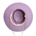Zomerstrohoed voor dames 56-58 cm Elegante dameszonnehoed met lint Reisstrandhoed Zonbescherming 2