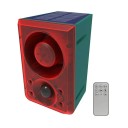 Zonne-energie dierenafschrikker met bewegingssensor 5–8 m hond blafgeluid en knipperende LED Li-ion batterij 1200 mAh ABS ter bescherming van de tuin 4