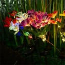 Zonne-energie LED lamp met zijden bloemen, ideaal voor tuin en binnenplaats 3