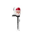Zonne-energie licht 29 cm Tuin prik met Santa Waterdichte buiten LED licht 10 cm figuur Decoratie voor gazon en binnenplaats Kerstverlichting 3