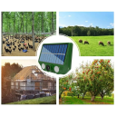 Zonne-energie ultrasone dierenverjager 94 × 74 × 30 mm waterdicht IP66 LED-licht tegen katten, honden, muizen, vogels, bewegingssensor, tuin 2