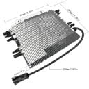 Zonne-omvormer 2000 W met WiFi en 4 MPPT-ingangen DC 22-50 V naar 230 V 311 x 297 x 35 mm IP67 Voor maximaal 4 panelen 4