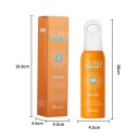 Zonnebrand spray tegen veroudering en rimpels hydraterend en verlichtend 150 ml SPF 50+ PA+++ met draaibare verstuiver voor gezicht en lichaam 2