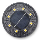 Zonnegrondlampen 8 stuks Waterdichte IP68 LED lampen met prik 10,1 x 8,6 cm Warm licht Verlichting van paden, binnenplaatsen, gazons en tuinen 3