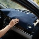 Zonnescherm voor dashboard LHD, antislip hoes tegen schittering en warmte, flanellen oppervlak, voor Toyota Corolla E210 2019–2024 2