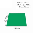 Zubná gumová bariérová fólia pre dospelých 36 ks 15,2 × 15,2 cm hrúbka 0,28 mm latexová pre izoláciu pracovného poľa 4