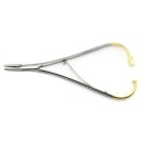 Zubní držák jehly pinzeta Mathieu ortodontický nástroj z nerezové oceli 14,2 x 4,3 cm pro stomatologii šití a upevnění jehel 2