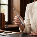 Zubní extrakční páka (elevátor) s rovným hrotem 4 mm z nerezové oceli, stříbrná, chirurgický nástroj pro extrakci zubů ve stomatologii 7