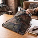Zugbeutel 43 x 34 cm Camouflage Rucksack mit Kordeln aus Oxford Leichter Sportbeutel Unisex Für das Fitnessstudio, Ausflüge und Reisen 3