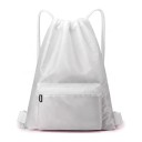 Zugbeutel 44 x 33 cm Wasserabweisender Nylonrucksack mit Reißverschlusstasche Unisex Für das Fitnessstudio, die Schule und Ausflüge 18
