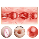 Zuig- en beweegbare masturbator, kunstmatige vagina met realistische adering, zuigstimulatie, 10 vibratiefrequenties, waterdichte inleg en discrete verpakking. 5