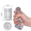 Zuigende, roterende en bewegende masturbator met realistisch siliconen inzetstuk, 10 vibratiestanden, USB-opladen in discrete verpakking 2