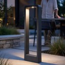 Zuilvormige LED-lamp voor de tuin 15 W COB Warm wit 3000 K 80 cm Aluminium behuizing DC 12 V Zwart Waterdichte verlichting voor gazon en landschap 4