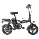 Zusammenklappbares Elektrofahrrad für Erwachsene, 400 W, 48 V, 10 Ah, IPX4, 35 km/h, dicke Reifen, 35,5 cm, Handyhalterung mit USB, Pendeln 2