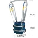 Zvedací rehabilitačný popruh veľkosť L 55–72,5 cm nastaviteľný závesný pás pre osoby so zdravotným postihnutím 5