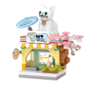 Zverimex Toy Shop Building Set 7.2 x 3.2 x 7 cm 120 pcs Mini House with Animals Building Blocks for Girls and Boys Creative Model Pets 1