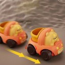 Zvieracie stavebné autíčko pre deti Naťahovací pohyb Bez batérií 4 varianty: medveď, prasa, šteňa, tiger 6