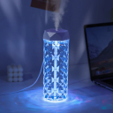 Zvlhčovač vzduchu 400 ml s RGB svetlom USB C 18 x 7 cm Mini aróma difuzér na stôl pre domácnosť aj kanceláriu Farebný LED zvlhčovač 2
