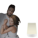 Zvukový přístroj pro uspávání dětí s bílým šumem a nočním světlem, 28 zvuků, baterie 1800 mAh, bílá barva, pro klidný spánek 4