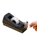 Zwarte bureau tape dispenser Universele kantoorafroller met antislipbasis voor verpakking kantoor thuis 2