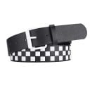 Zwarte PU leren riem 107 x 3,8 cm Kleurrijke klinknagels in een dambordpatroon Stijlvolle rock unisex riem met een metalen gesp Ideaal 2