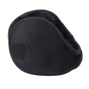Zwarte warme oorkleppen voor dames en heren voor de winter Zachte pluche buitenkant Harige binnenkant Opvouwbaar ontwerp Eenvoudig design 5