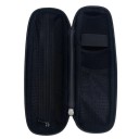 Zwarte waterdichte fietsopbergdoos 22,5 x 7 cm 0,7 l Carbon oppervlak Ritssluiting Reflecterende elementen Multifunctionele doos voor gereedschap en accessoires 2