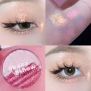 Zweifarbiger Gesichts-Highlighter, kompakter Highlighter, Glitzer-Gesichtspalette, Highlighter, Schimmer-Farbpuder, Schimmer-Lidschatten 2