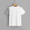 Zweifarbiges Damen-T-Shirt mit Pailletten 3