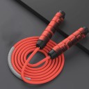 Ζυγισμένο σχοινάκι με πλεκτό σχοινί 9 mm και βάρος 2× 80 g στις λαβές Μήκος 3,3 m Λαβές από αφρώδες υλικό Για crossfit και box 2
